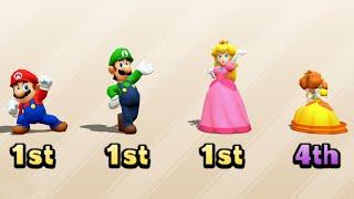 Mario Party The Top 100 - Minigames - Mario vs Luigi vs Daisy vs Peach (Master Cpu)