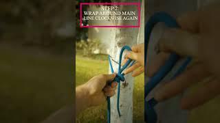 How To Tie The Quick-Release Taut Line Hitch Knot#shorts