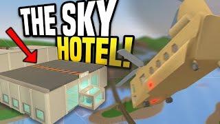 HUGE SKY HOTEL - Unturned Hotel Roleplay | Running A Hotel in The Sky!