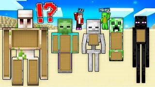 JJ And Mikey Found MOBS UNDERGROUND BASE Golem vs ZOMBIE in Minecraft Maizen