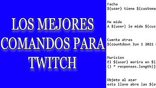 MEJORES COMANDOS PARA TWITCH (CON NIGHTBOT)