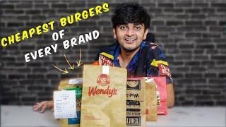 I Tried Cheapest Burger of Every Brand