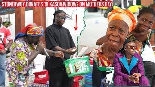 STONEBWOY DONATES TO KASOA WIDOWS ON MOTHERS DAY