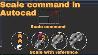 scale command in autocad | Scale with reference in autocad | autocad scale