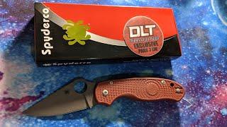 Spyderco Para 3 In M390 (DLT Trading Exclusive) With Acid Wash & MetalWash/Stonewash