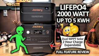 Jackery 1000 Plus 2000w LiFePO4 Modular UPS Solar Generator Power Station Review