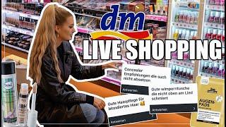 DM LIVE SHOPPING Dezember 2023 mit Tipps & Tricks  Concealer + Mascara Empfehlung usw I Cindy Jane