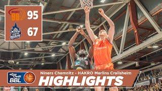 Niners Chemnitz - Hakro Merlins Crailsheim 95:67 | Basketball-Bundesliga Highlights