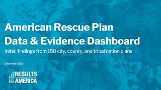 Results for America ARP Data and Evidence Dashboard Webinar