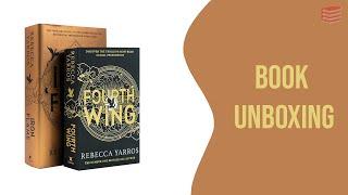 The Empyrean Series: Fourth Wing and The Iron Flame by Rebecca Yarros - Book Unboxing