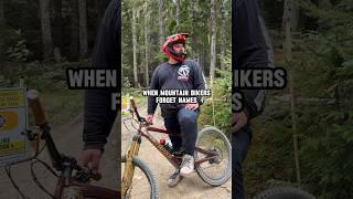 How Mountain Bikers Remember Each Other’s Names