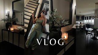 HOME VLOG:  bedroom refresh | hallway styling | modern decor | family dinner | chit chat