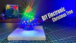 How to Make a DIY Christmas Tree with Lights and Music! | Simple Christmas Tree idea