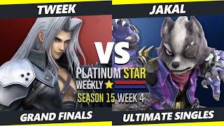 PSW S15:W4 GRAND FINALS - Jakal (Wolf) Vs. Tweek (Sephiroth) SSBU Ultimate Tournament