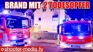   2 TOTE BEIM WOHNUNGSBRAND   |   Löscharbeiten im ersten Obergeschoss  