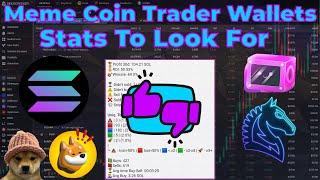 Analyzing Meme Coin Trader Wallets | Wallet Scanning What Stats to Look For | Solana SOL Trading