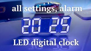 3D LED digital clock set up tutorial | how to make it only show time, tiktok viral clock