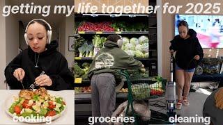 getting my life together for 2025 (grocery shopping, cleaning, cooking)