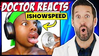 ER Doctor REACTS to IShowSpeed DUMBEST Injuries