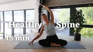 15 min Gentle Yoga Flow | Healthy Back & Spinal Freedom