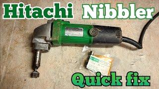 Repairing a Hitachi CN16SA Nibbler with the punch jammed in the piston. How to fix it.