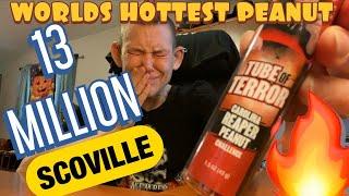 TUBE OF TERROR | LEAGUE OF FIRE | 13 MILLION SCOVILLE | MOM VS FOOD | WORLDS HOTTEST PEANUT