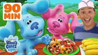 Blue and Josh Eat Food and Play Games!  w/ Magenta | 90 Minute Compilation | Blue's Clues & You!