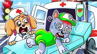 ROCKY GOT SICK?? ‍ Please Take Him To Hospital!!  Paw Patrol Ultimate Rescue - Rainbow 3