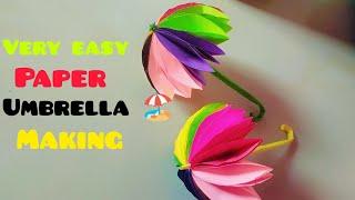 How to make easy paper umbrella ️| | Easy paper craftsDIY crafts easy | Paper toy antistress |