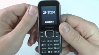 Samsung E1230 factory reset