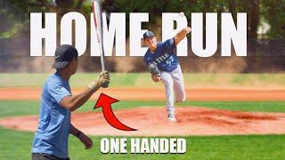 Is It Possible to Hit a 300+ Foot Home Run With ONE HAND?