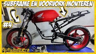 Custom Voorvork en subframe bouwen op brommer racer! Honda NSR RS