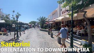 Downtown Fira, Santorini - Shopping & Restaurants Area Orientation