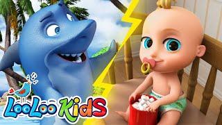 Baby Shark + Finger Family + Johny Johny Yes Papa + The Wheels On The Bus Kids Songs - LooLoo Kids