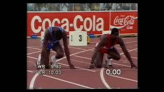 Ben Johnson Vs Carl Lewis | Final 100 m masculina Mundial de Atletismo Roma 1987