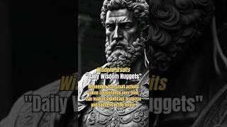 "Daily Wisdom Nuggets" | Remember that small actions #shorts #wisdom