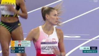 Natalia Kaczmarek wins bronze medal in women's 400m in Olympics Paris 2024 | Marileidy Paulino Gold