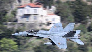 FIGHTER JETS FLYING LOW IN THE GREEK MACH LOOP -4K