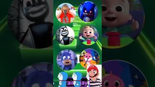 Vlad and Niki, Sonic Exe, Cartoon Cat, Cocomelon, PJ Masks, Baby Shark Tiles Hop Part 521 #shorts