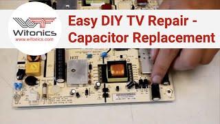 Easy DIY repair instructions for the most common TV/LCD problems - power board capacitor replacement