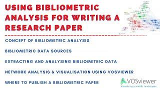 How to use Bibliometric Analysis for Writing a Research Paper