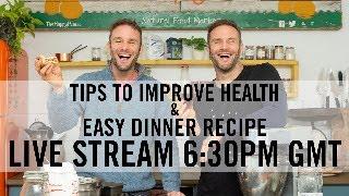 LIVE CHAT, HEALTH TIPS & EASY VEGAN DINNER RECIPE