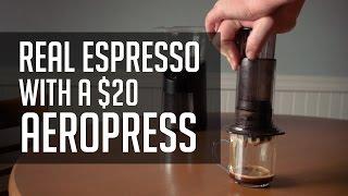 How to Make REAL Espresso With a $20 Aeropress! - Tutorial