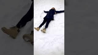 First Snow Angel ️ #snow