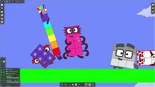 Numberblocks 0 to 1000000 the floor is lava