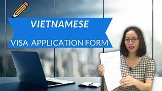 How to fill in Vietnamese visa application form I Vietnam visa on arrival guide 2024