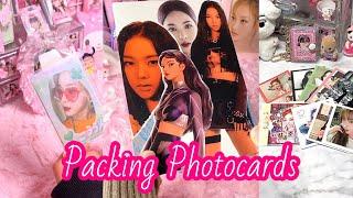 Packing Kpop Photocards (aespa  ver.) #17 [ ASMR ]| tiktok compilation |