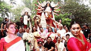 Kajol And Rani Mukherjee 3 Ton Durga Pratima Sthapna Video | Navratri 2023