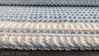 Easy crochet blanket pattern/ craft & crochet baby blanket 2710