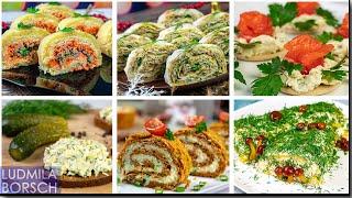 ТОП 6 Закусок на Новогодний стол. От самых простых и на любой вкус. Новый год легко и просто!